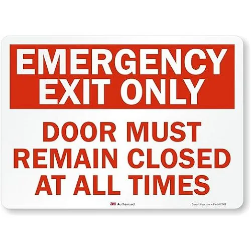 Vanntette nødutgangsskilt