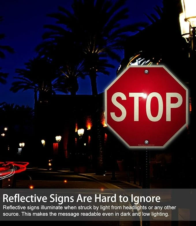 Street Slow Warning Reflective Signs